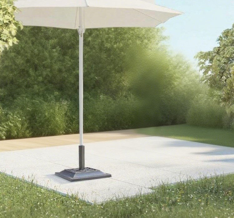 Porte-parasol en résine