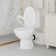 Macerating Toilet with 600W Macerator Pump Upflush Toilet for Basement with Extension Pipe with 4 Water Inlet