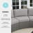 Martha Stewart Bedford Outdoor Modular Rattan Wicker Patio Curved Sectional Sofa Seat-109714931-109714934