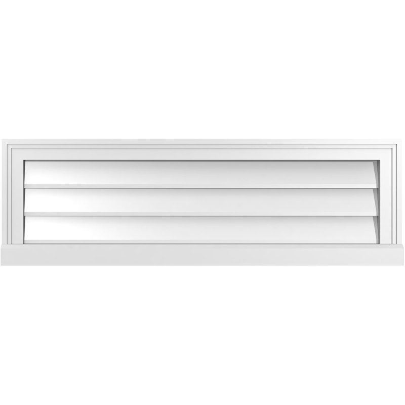 Cadre de seuil Brickmould, brun clair apprêté, H 12 po x l 38 po x P 2 po