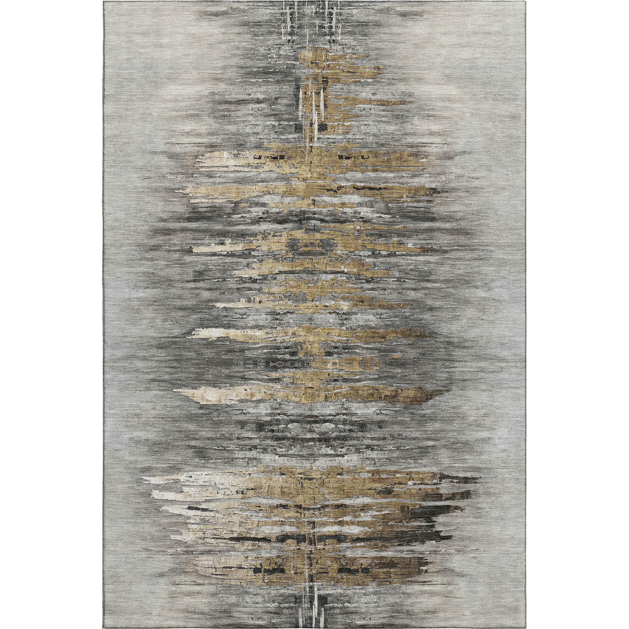 Bungalow Rose Premium Machine Washable Houtz Gray Rug | Wayfair