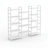 Etagere Bookcase Triple Wide 69.3"W*69.3"H Large Bookshelf 5 Tiers-1718089212-1687657360