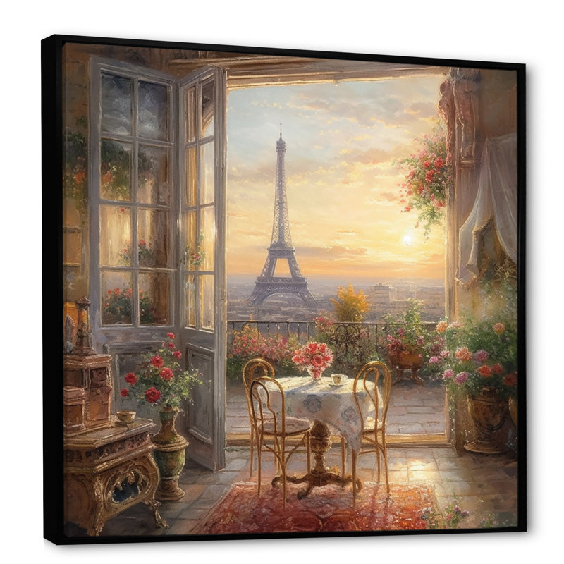 Impression sur toile, H 16 po x l 16 po, Reproduction avec cadre flottant, Noir