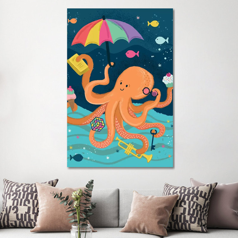 Coastal Nautical Under The Sea Iii by Lisa Whitebutton - Wrapped Canvas Gallery-Wrapped Canvas Giclée