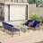 Gonneke 4-Person Patio Conversation Sets with Cushions-532698090