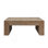 Rustic Wood Coffee Table, 49In Modern Farmhouse Rectangular Table For Living Room