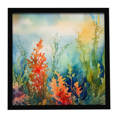 Seaweed, impression sur métal encadrée