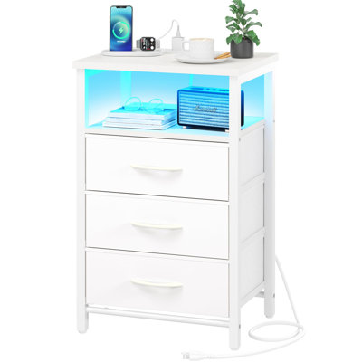 Jameire Night Stand with Charging Station by Brayden Studio