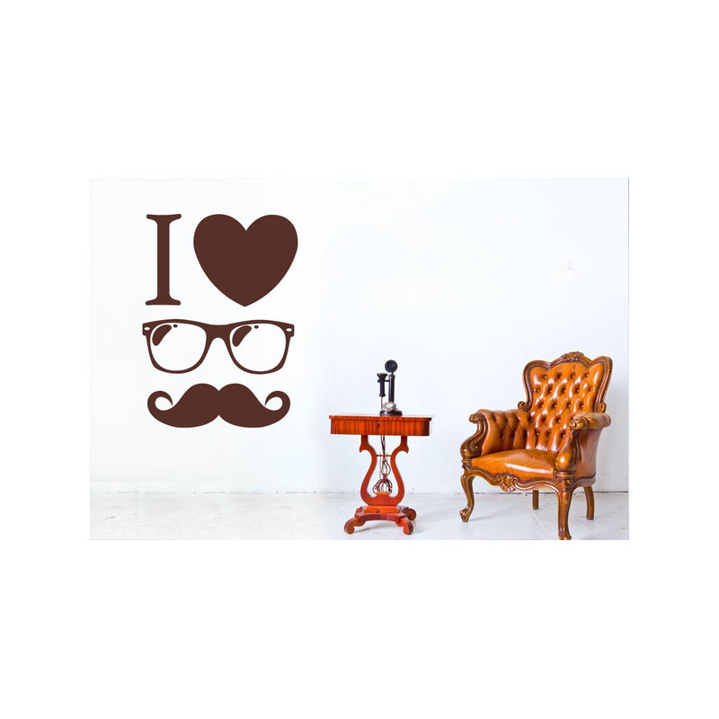 Non-Wall Damaging Wall Decal, Brown, Large