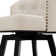 Elyana Counter Height Bar Stools Set Of 2, Swivel Bar Stool With Back, Linen Counter Stool, Metal Legs, Retro Upholstered Barstools For Kitchen Island, Home Bar, Pub