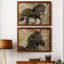 Midnight Stallion - ensemble de 2 peintures sur toile encadrées-1580004113-1580004112
