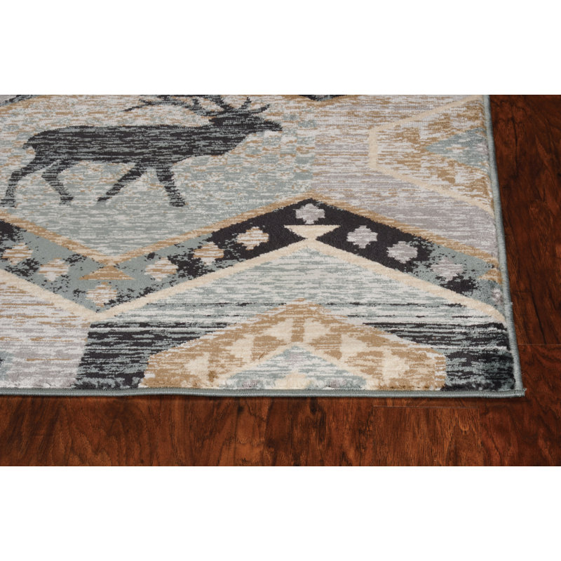 Tapis bleu Theresa, Tapis de couloir 2 pi x 7 pi 7 po