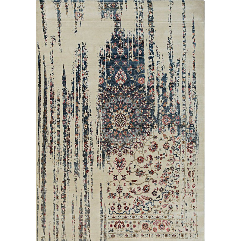 Tapis terre cuite Philamena & Viscose, Rectangle 8 pi x 10 pi