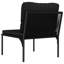 Chaise longue avec coussins 6 pièces Daan