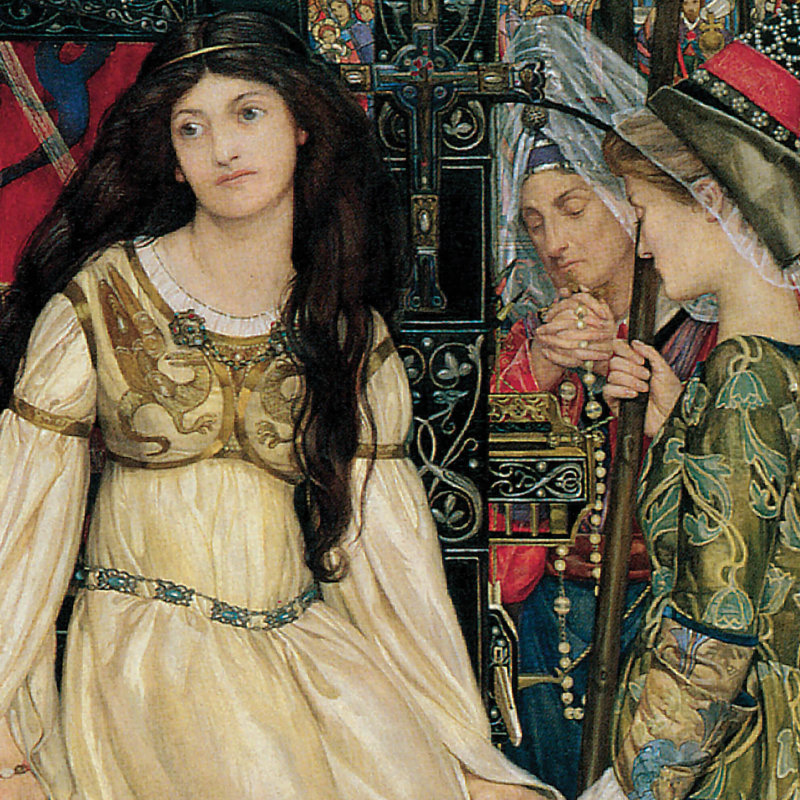 " The Keepsake, 1901 " by Kate Elizabeth Bunce, 40.5" H x 26.5" W x 1.75" D