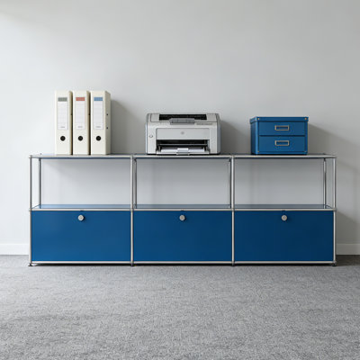Modular Metal Office Storage Cabinet With Adjustable Shelves by Ebern Designs