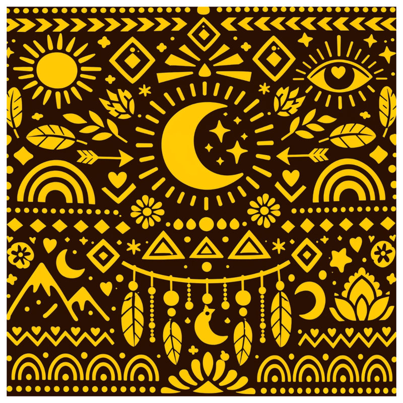 Coussins décoratifs Sun Moon, 16 x 16 pouces