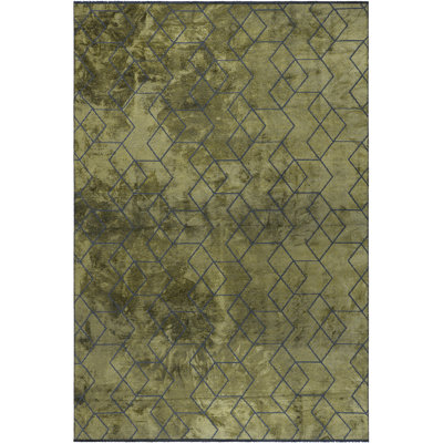 Tapis vert / noir / gris Rapture