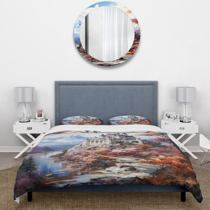 Ensemble de housse de couette en microfibre / polyester Allemagne Neuschwanstein Castle