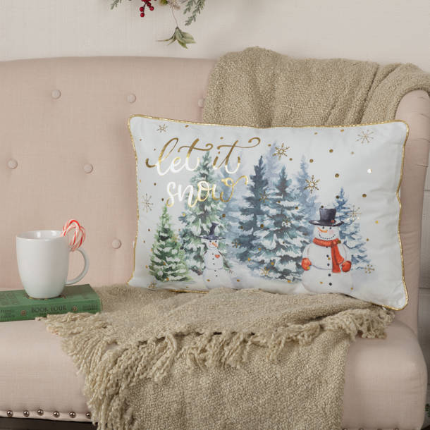 The Holiday Aisle® Festive Frosty On Canvas Print & Reviews | Wayfair