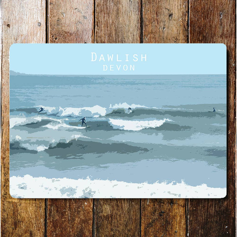 2231 Nautical & Beach Wall Decor on Metal, 20cm H x 25cm W
