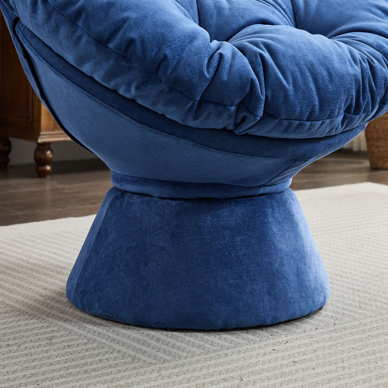 Chaise Papasan, Bleu