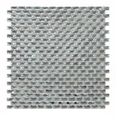 Carrelage mural de cuisine et salle de bain décoratif en verre taillé à la main 12 po x 12 po Artistic Jewels