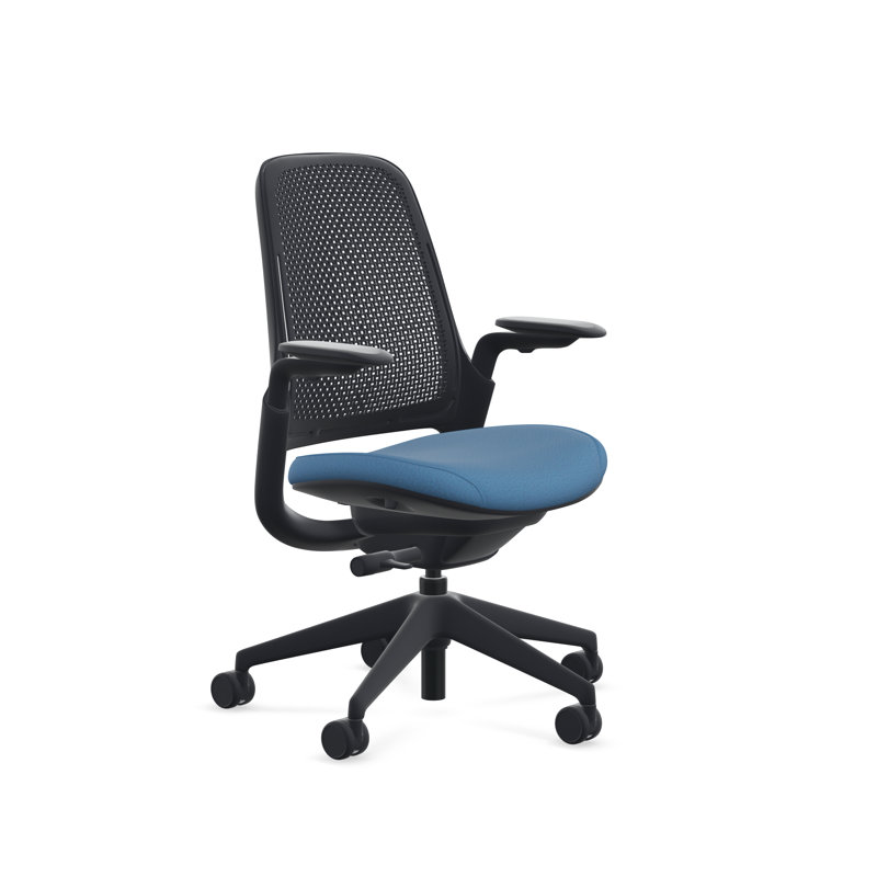 Steelcase Series 1 Air, Black, Cobalt, Hard Floor