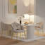 Fauteuil de coiffeuse Petal, fauteuil de coiffeuse avec dossier, petit fauteuil d'appoint avec pieds en métal doré pour commode de chambre