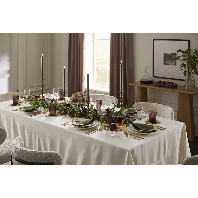 Ondulato Linen Novelty Napkins, Poppy