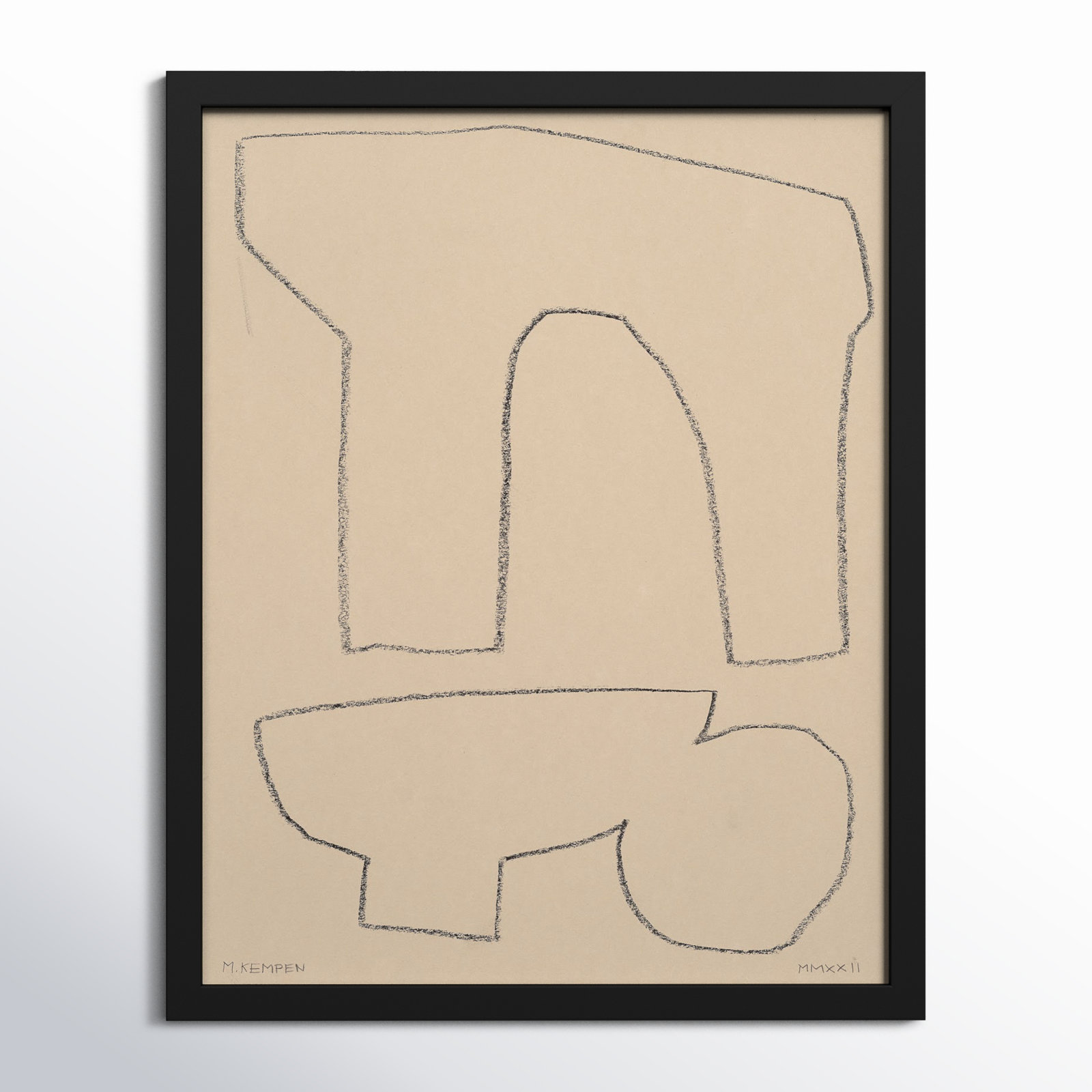 Outlines 2 by Michael Kempen, Black Framed, 40" W x 50" H