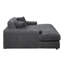 Chaise Hilde avec 2 coussins, velours LV03691