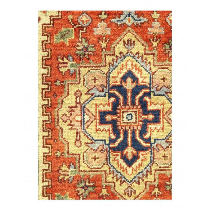 Pimenta Oriental Area Rug in Rust