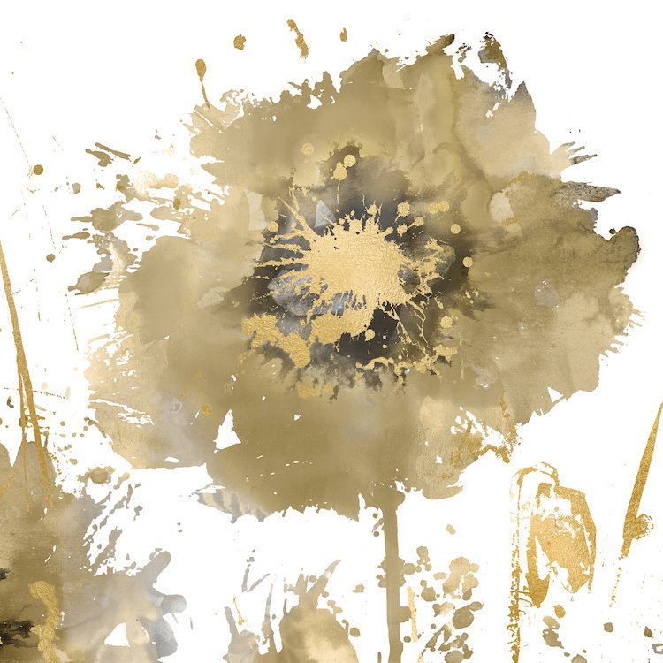«Flower Burst I», reproduction d'art sur toile, H 18 po x l 18 po x P 1,5 po