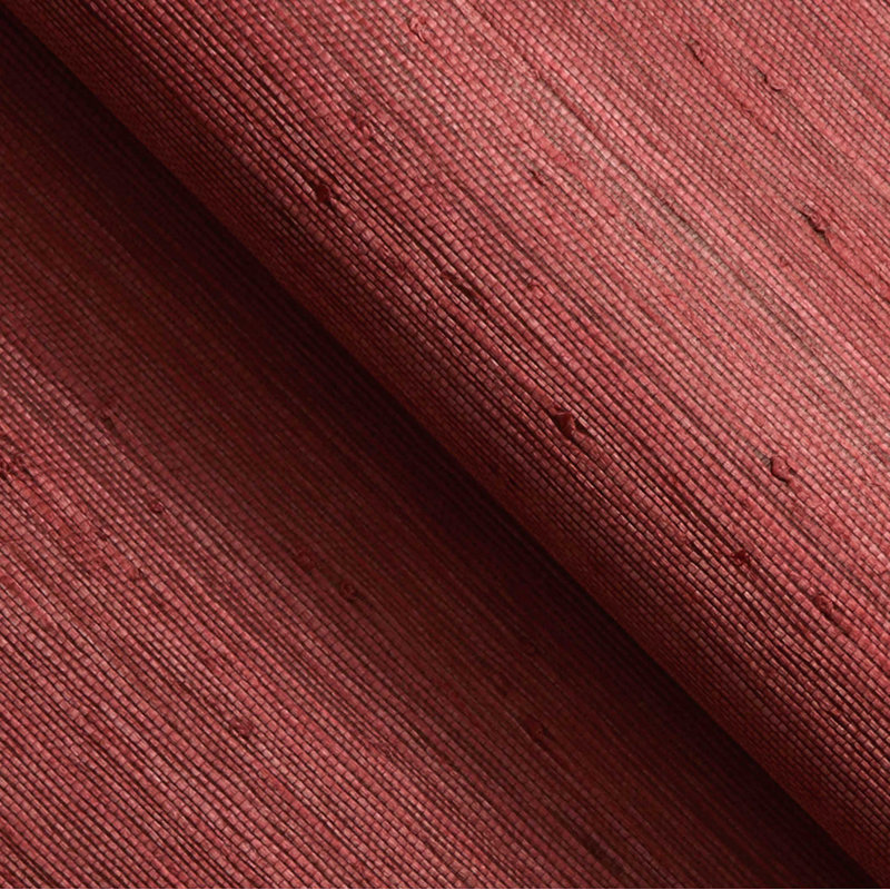 Papier peint tissé en jute Tight Weave, Rouge