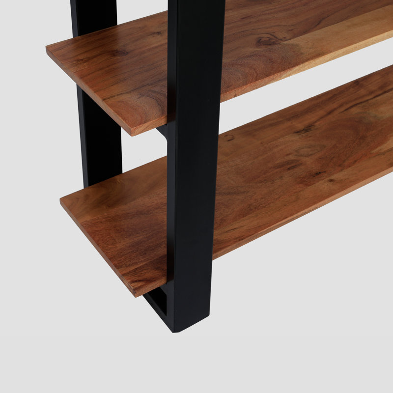 Console à 3 niveaux Beames Live Edge, Naturel