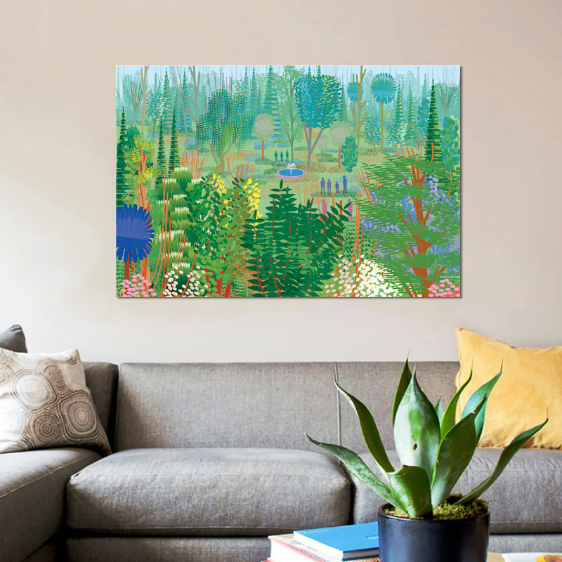 « xochimilco », impression sur toile, H 18 po x l 26 po x P 1,5 po, Pas de tapis, Toile tendue