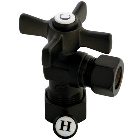 Millennium 0.63" OD Compression x 0.5" OD Compression Angle Valve