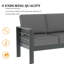 Alturas Lakieshia 73" Wide Outdoor Loveseat with Cushions-851582482
