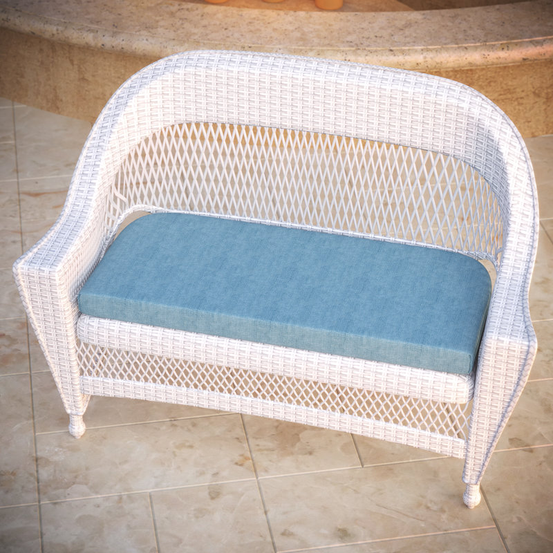 Sunbrella® Outdoor 3'' Bench Cushion, Cast Horizon Sunbrella® Plainweave