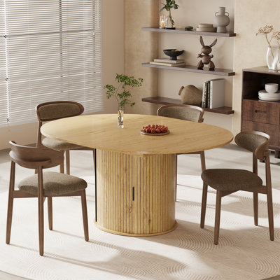 5‑Piece Dining Set with Built‑In Storage Extendable Table and 4 Chairs
