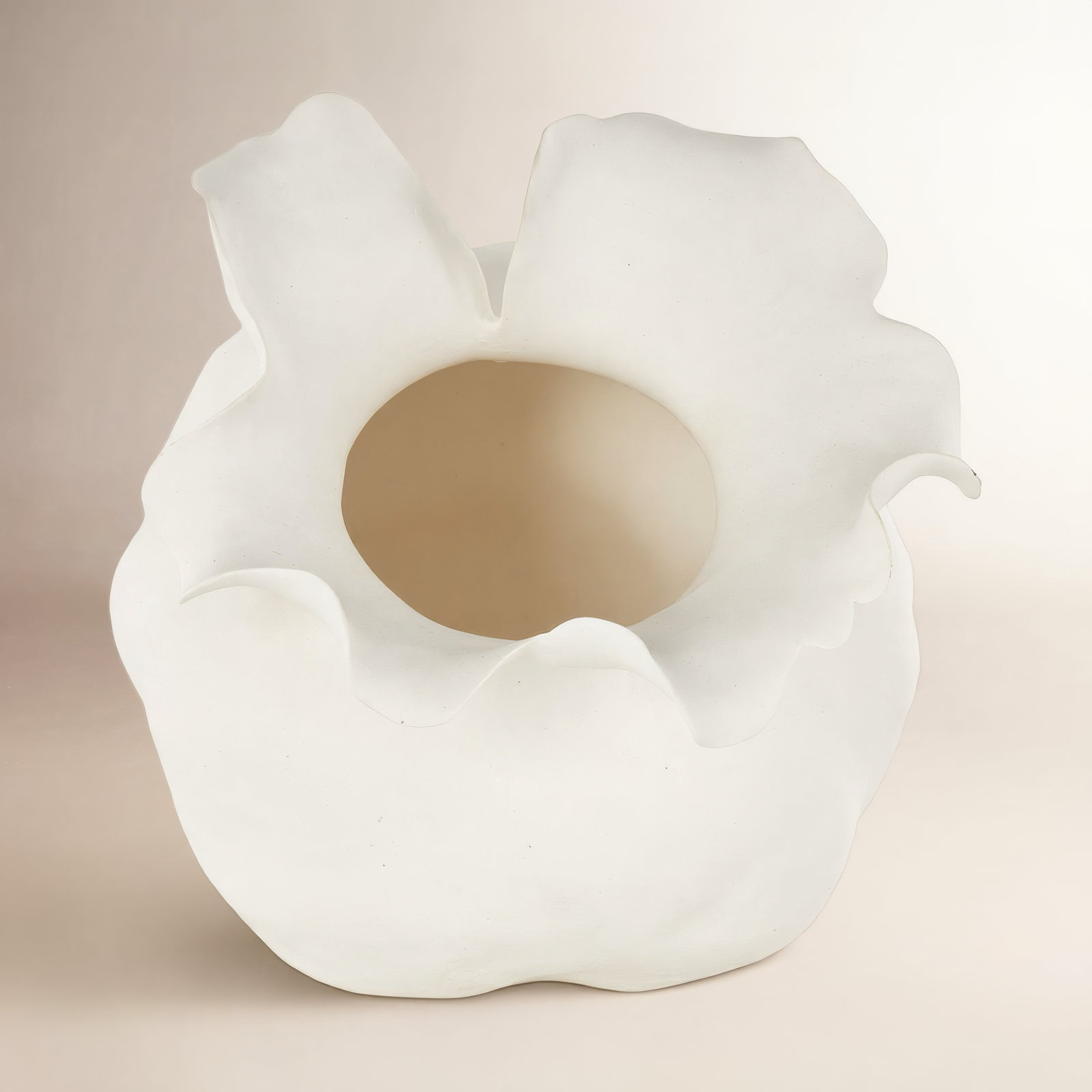 Bia Ceramic / Porcelain Table Vase, Cream