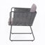 Chaise de patio avec coussin (ensemble de 2)