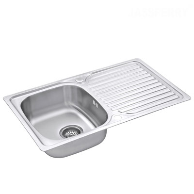 Torrens Belfry Kitchen 480 mm W Single Bowl Stainless Steel Drop-In Kitchen Sink