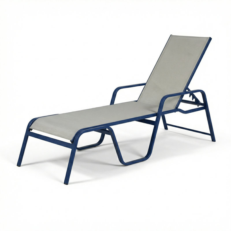 Chaise, Augustine Alloy II Sling/Midnight