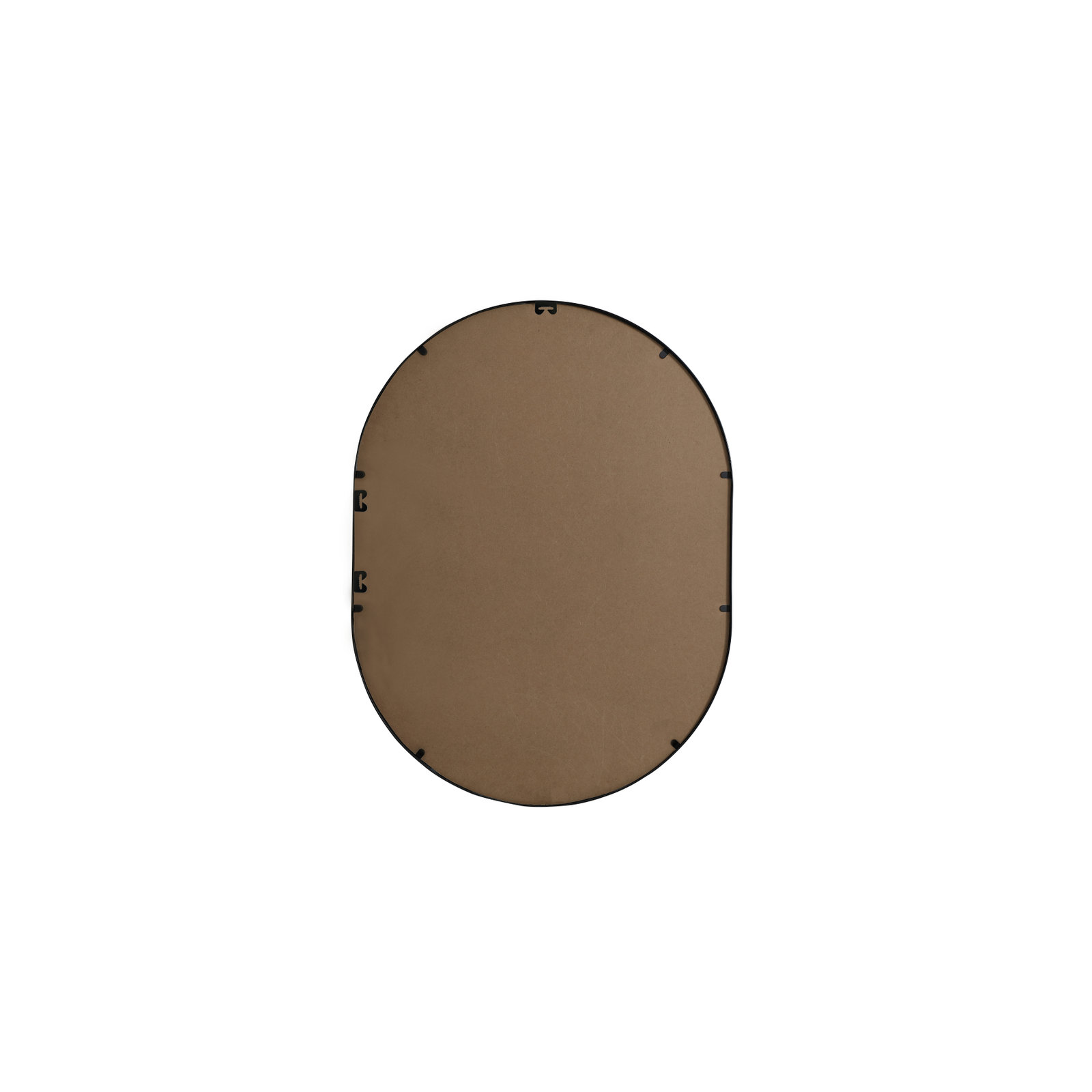 Sabine Metal Pill Wall Mirror, Black, 36" x 27"