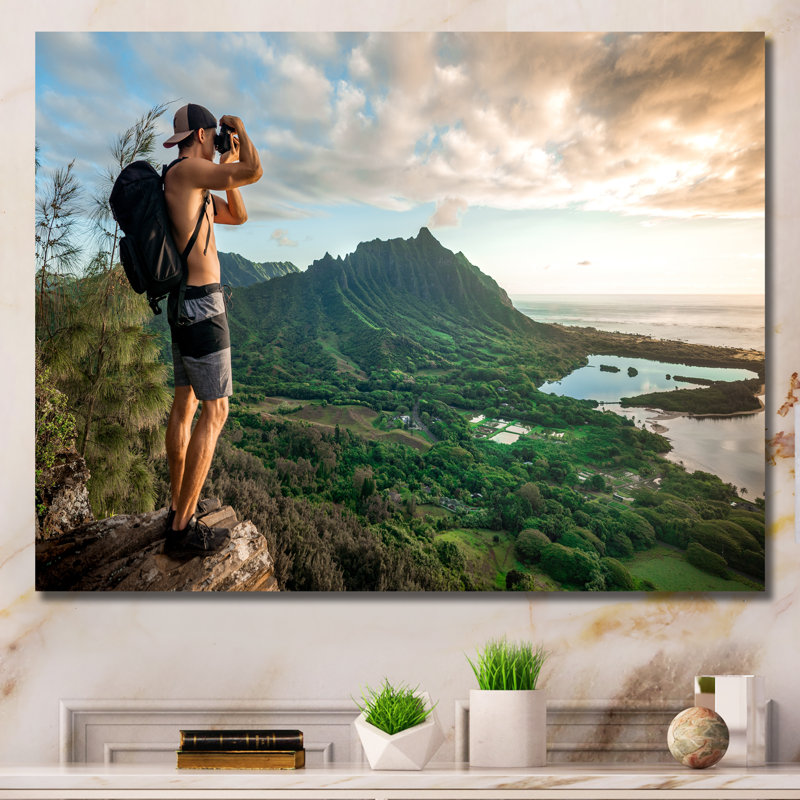 Sentiers de randonnée photo II sur toile, H 12 po x l 20 po x P 1 po, Toile tendue