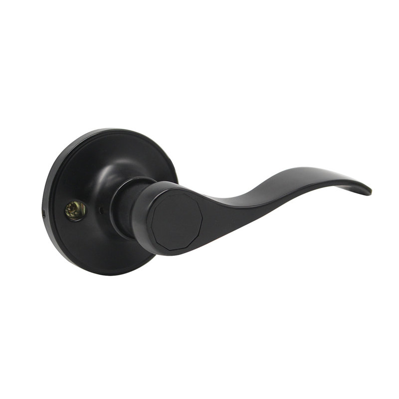 Black Single Dummy Door Lever, Right