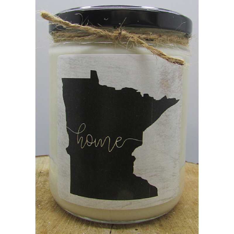 Bougie à pot en coton blanc et bergamote