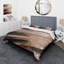 Ensemble de housse de couette en microfibre / polyester Rosegold and Pink Forms In Contemporary II-398604168